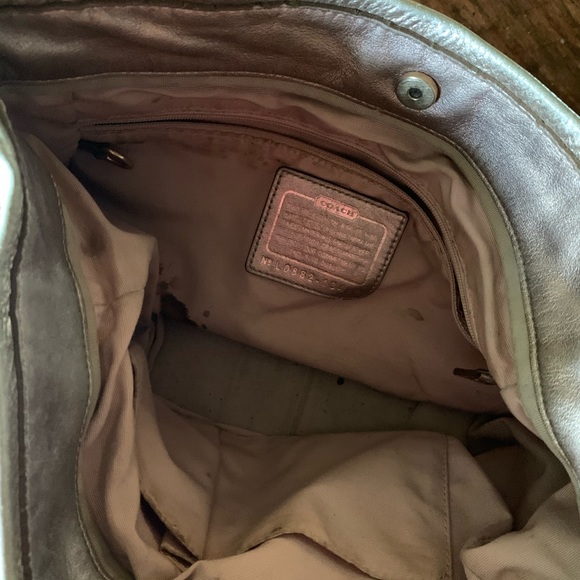 metallic coach purse - Picture 3 of 4